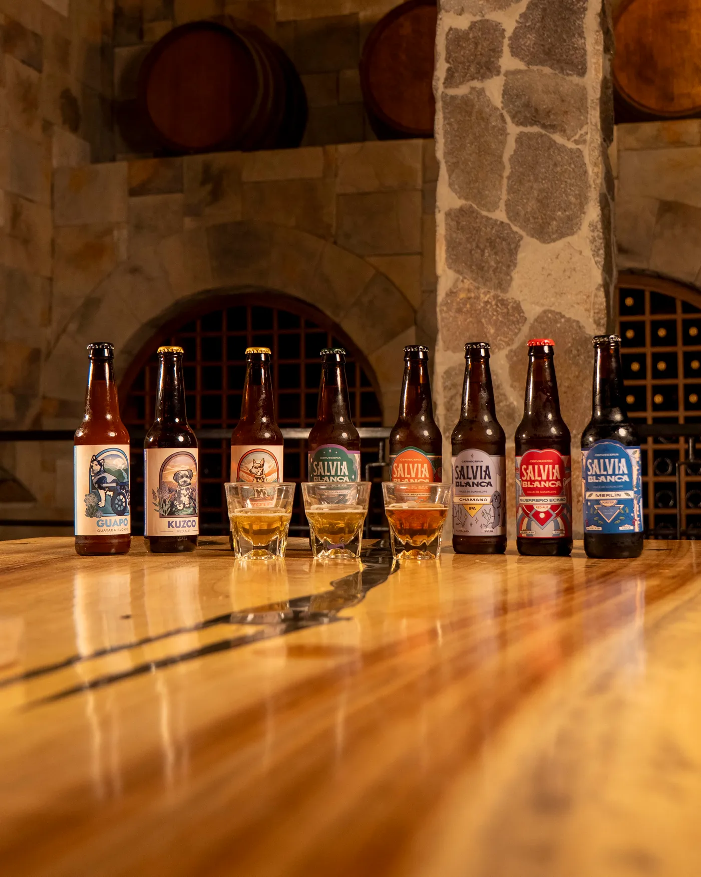 Degustación de las cervezas de la Cervecería Salvia Blanca