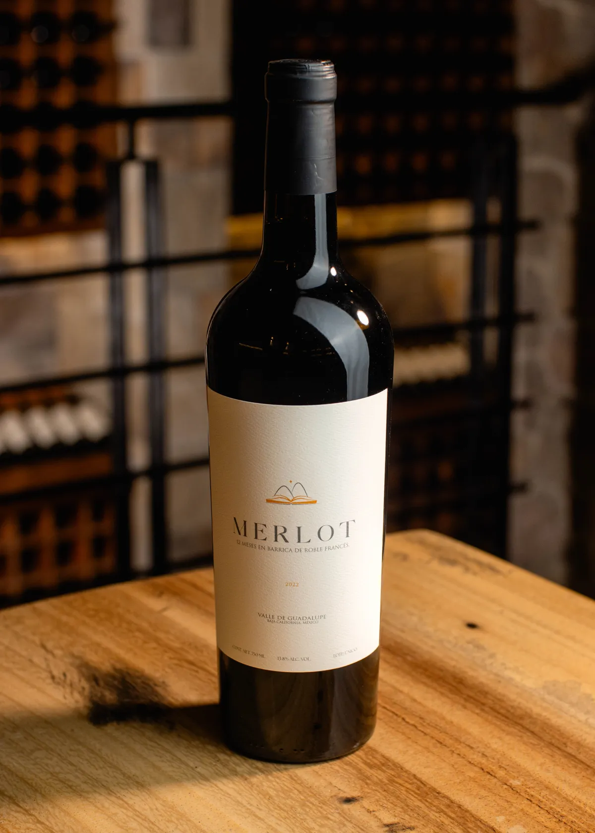 Merlot de la casa en la Cava Lustro