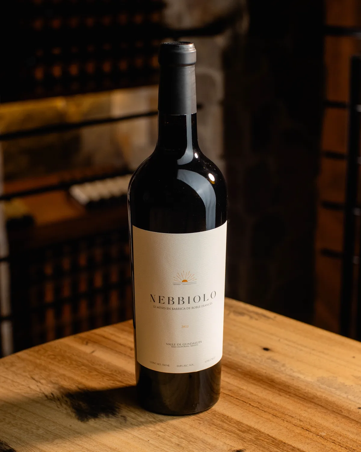 Nebbiolo de la casa en la Cava Lustro